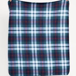 NWT OLD NAVY Fleece Blanket for the Family Color: LIGHT BLUE GREEN PLAID OS